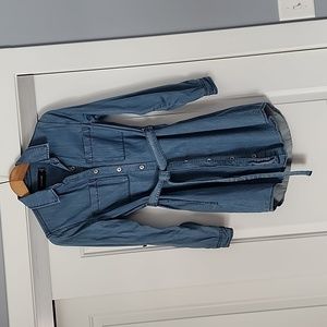 MINKPINK blue denim tie front dress!